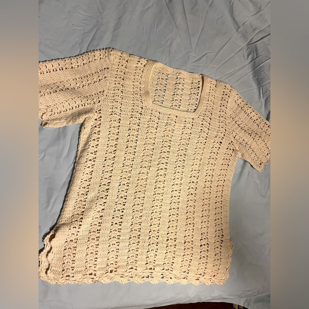 Handmade knit top